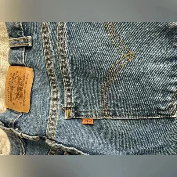 Levi’s men’s orange tab  size 36/30 mid wash straight leg denim jeans - Picture 7 of 8